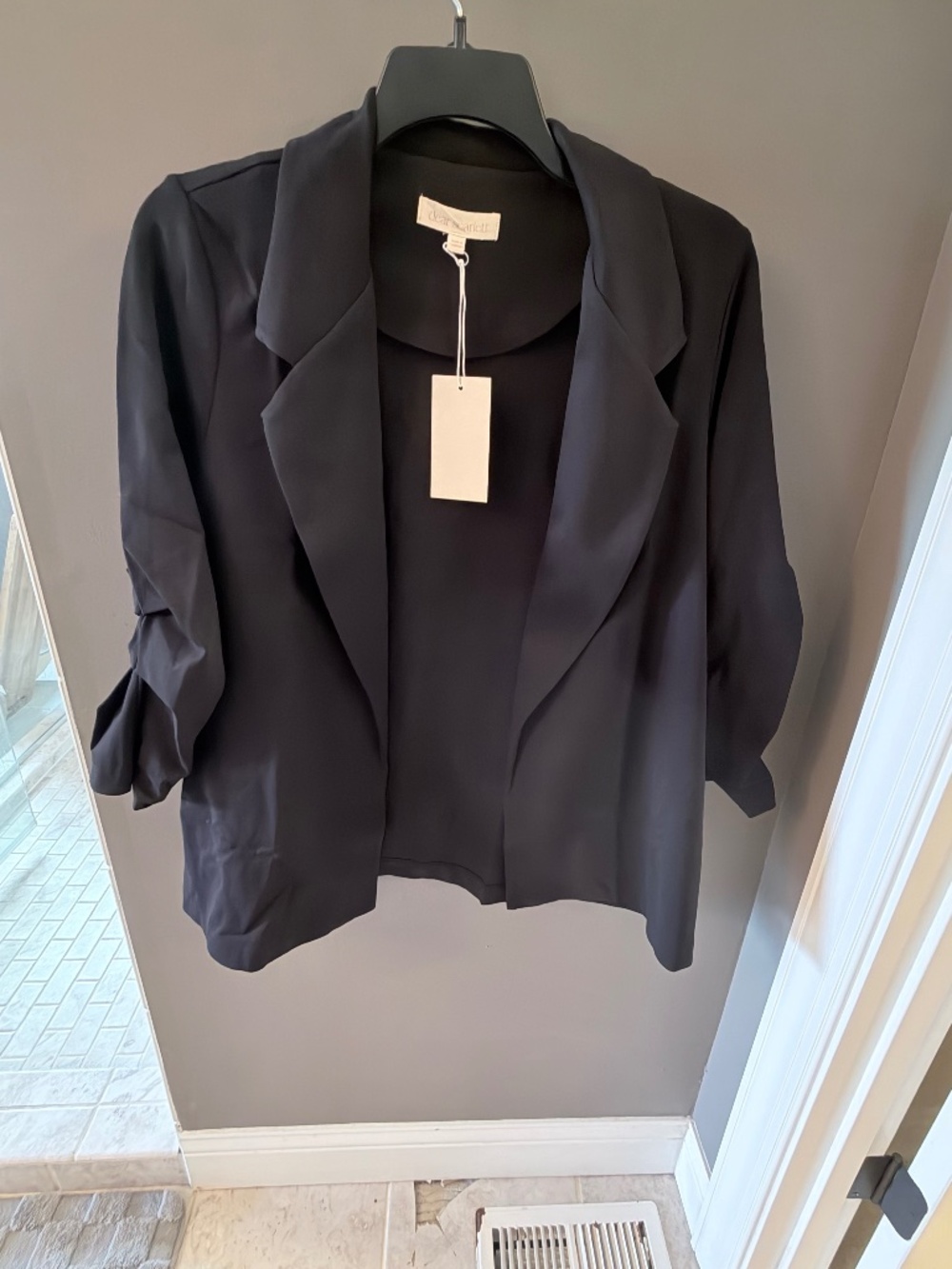 Black Women’s Open-Front Blazer - Unbranded